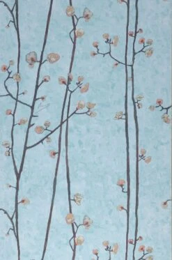 Tapete VanGogh Branches Hellpastelltürkis