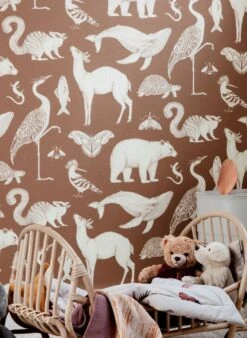 Ferm LIVING Tapete Animal Beigebraun -Dekor Verkauf Animal B 420262 2880x1440