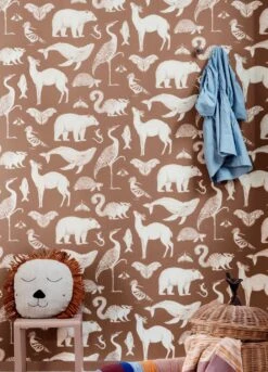 Ferm LIVING Tapete Animal Beigebraun -Dekor Verkauf Animal C 420262 2880x1440