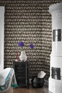 Barbara Becker Tapete Bb Holz Schindel Braun Grau 860702 -Dekor Verkauf Barbara Becker Tapete bb Holz Schindel braun gra 2