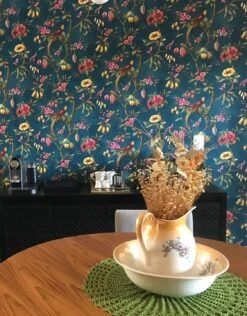 Tapete Camille Ozeanblau -Dekor Verkauf Camille P 451902 2880x1440