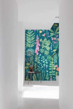 Digitaldruck Blumen Gräser Blau Grün Rosa ML1902 -Dekor Verkauf Digitaldruck Blumen Graeser Blau Gruen Rosa ML1902 63217707