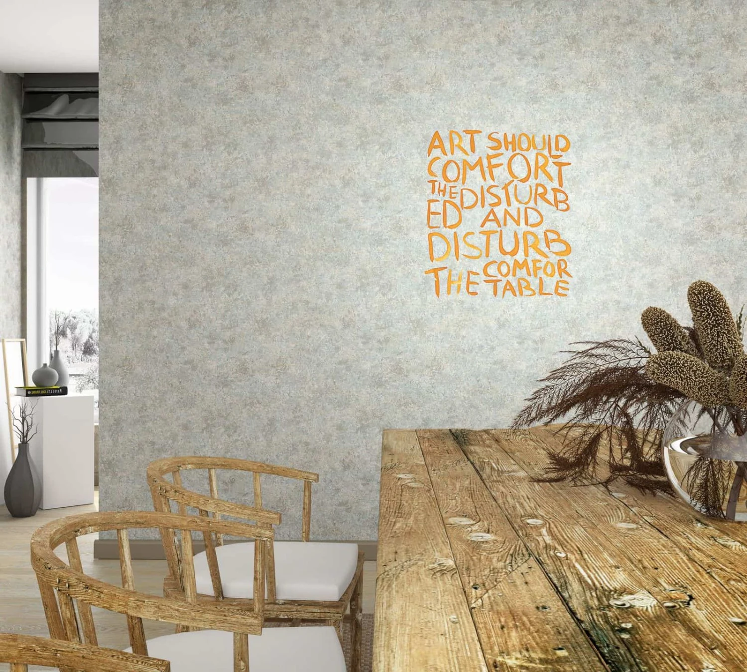 Fototapete Panel Weisheit Street-Art Grau Kupfer 33279 4 Fototapete Panel Weisheit Street-Art Grau Kupfer 33279 - Image 2