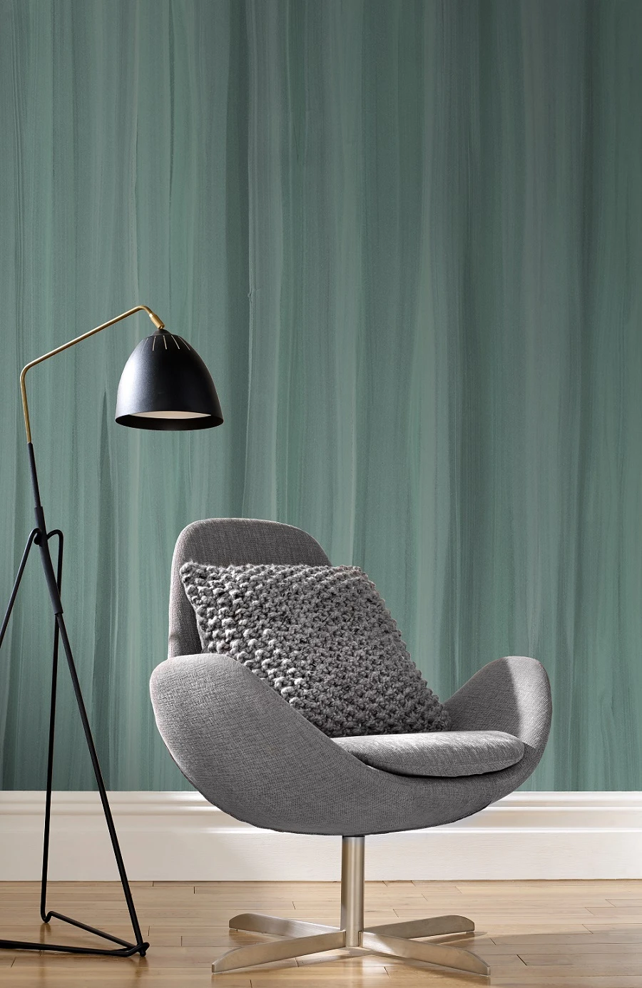 Fototapete Vlies Rasch Streifen Türkis-grün Grau 425734 4 Fototapete Vlies Rasch Streifen Türkis-grün Grau 425734 - Image 2