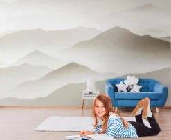 A.S. Creation Fototapeten Berge Panorama Grau Vlies 38308-1