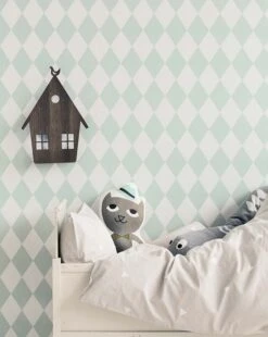 Ferm LIVING Tapete Harlequin Blassgrün -Dekor Verkauf Harlequin B 420141 2880x1440