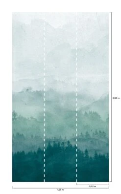 Wandbild Ligea Grüntöne 8 Wandbild Ligea Grüntöne -Dekor Verkauf Ligea B 390691 2880x1440