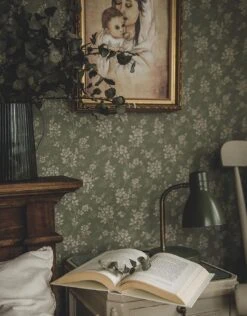 Tapete Patricia Schilfgrün -Dekor Verkauf Patricia F 452021 2880x1440