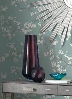 Tapete Sakura Pastelltürkis -Dekor Verkauf Sakura C 790231 2880x1440