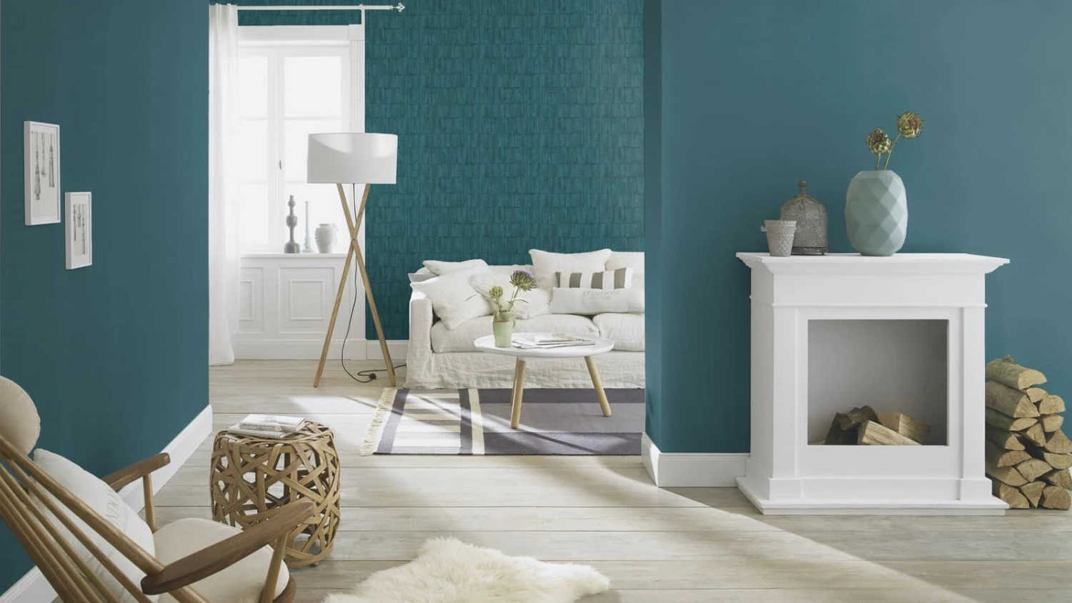 Tapete Barbara Home Collection Putzoptik Petrol 6 Tapete Barbara Home Collection Putzoptik Petrol - Image 4