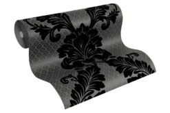 Tapete Flock Ornamente Anthrazit Architects Paper 30544-5 -Dekor Verkauf Tapete Flock Ornamente anthrazit Architects Pape 1