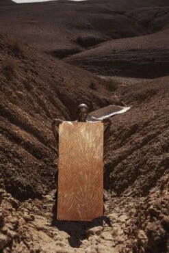 Papis Loveday Tapete 86718 Palmblätter Orange Gold -Dekor Verkauf Tapete Papis Loveday Orange Gold Blattmuster 86718 63213073 2