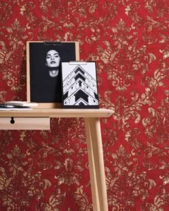 Tapete Vlies 37413-1 Barock-Design Rot Braun Gold -Dekor Verkauf Tapete Vlies 37413 1 Barock Design rot braun gold 63202687 3