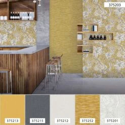 A.S. Creation Tapete Vlies 37520-3 Dschungel Gelb Weiß Grau -Dekor Verkauf Tapete Vlies 37520 3 Dschungel gelb weiss grau 63206017 3