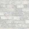 Tapete Vlies Steinmauer 3D Granulat Creme Brique 58411 -Dekor Verkauf Tapete Vlies Backstein Wand creme grau Granulat 58411 192119