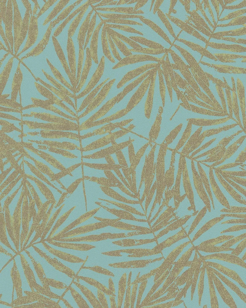 Tapete Vlies Blätter Blau Grün Metallic 31319 3 Tapete Vlies Blätter Blau Grün Metallic 31319