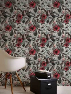 A.S. Creation Tapete Vlies Dschungel Blumen Grau Grün 37216-1 -Dekor Verkauf Tapete Vlies Dschungel Blumen grau gruen 37216 1 63202184 5