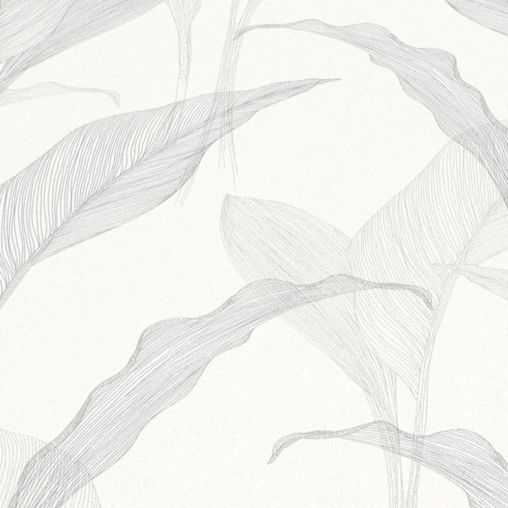 Tapete Vlies ELLE Blätter Floral Grau Glitzer 10207-31 6 Tapete Vlies ELLE Blätter Floral Grau Glitzer 10207-31 - Image 4