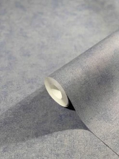 Tapete Vlies Einfarbig Meliert Dunkelblau Marburg 32412