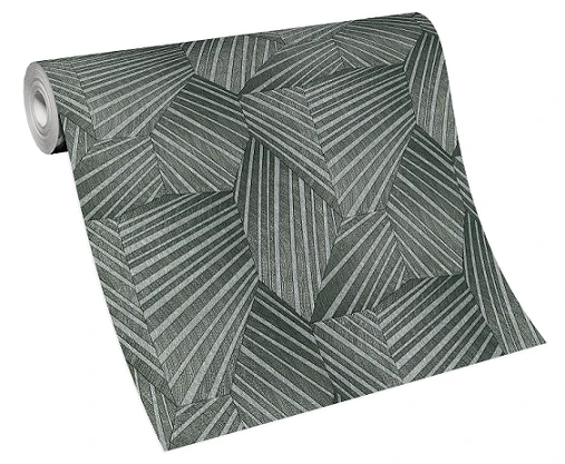 Tapete Vlies Elle Dreiecke 3D Anthrazit Glanz 10152-47 5 Tapete Vlies Elle Dreiecke 3D Anthrazit Glanz 10152-47 - Image 3