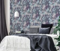 Tapete Vlies Elle Floral Rosen Blau Glitzer 10153-18 -Dekor Verkauf Tapete Vlies Elle Floral Rosen blau Glitzer 10153 18 63207006 2