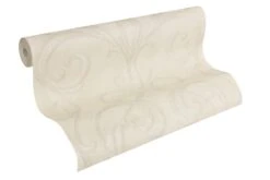 Tapete Vlies Architects Paper Cremeweiß Glanz 95892-3 -Dekor Verkauf Tapete Vlies Ornament cremeweiss Metallic 95892 1