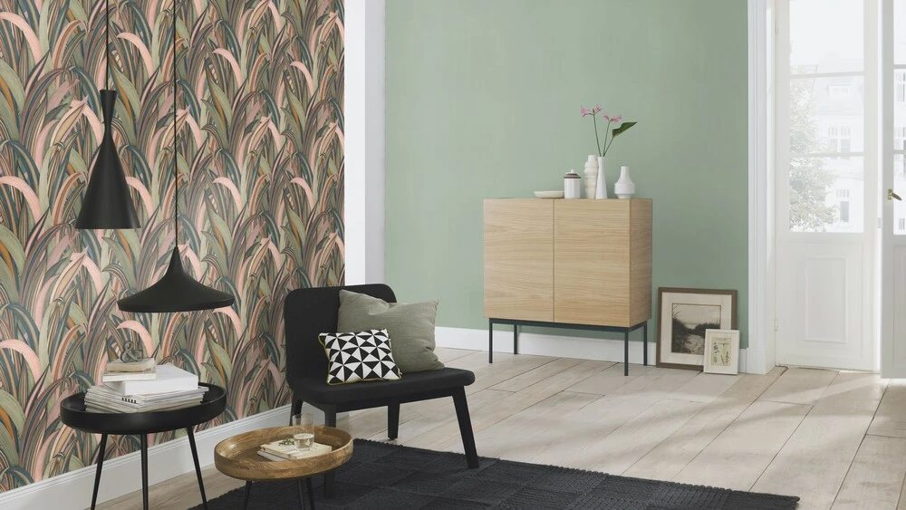 Tapete Vlies Rasch Blätter Gräser Blau Rosa 541243 6 Tapete Vlies Rasch Blätter Gräser Blau Rosa 541243 - Image 4