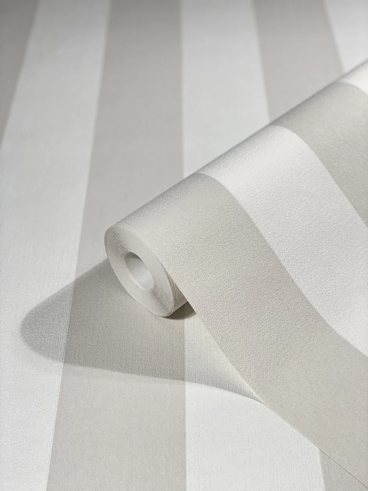 Tapete Vlies Streifen Greige Weiß Novamur 82263 5 Tapete Vlies Streifen Greige Weiß Novamur 82263 - Image 3