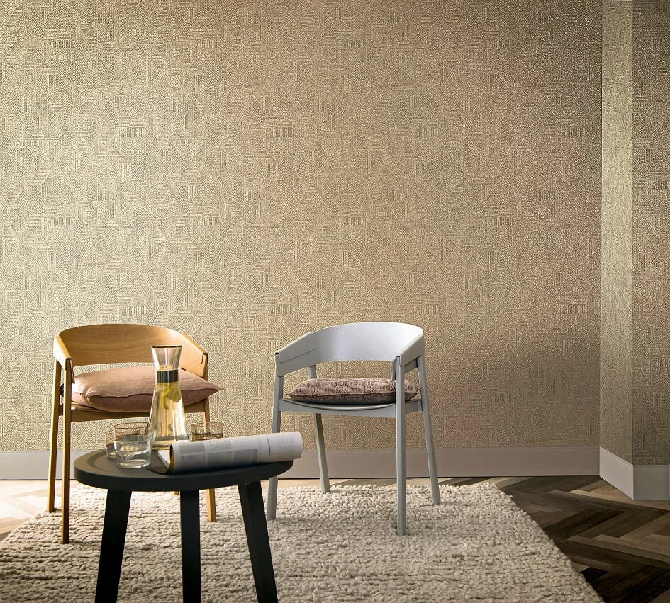 Tapete Vlies Textil Braun Beige Glanz 31618 5 Tapete Vlies Textil Braun Beige Glanz 31618 - Image 3