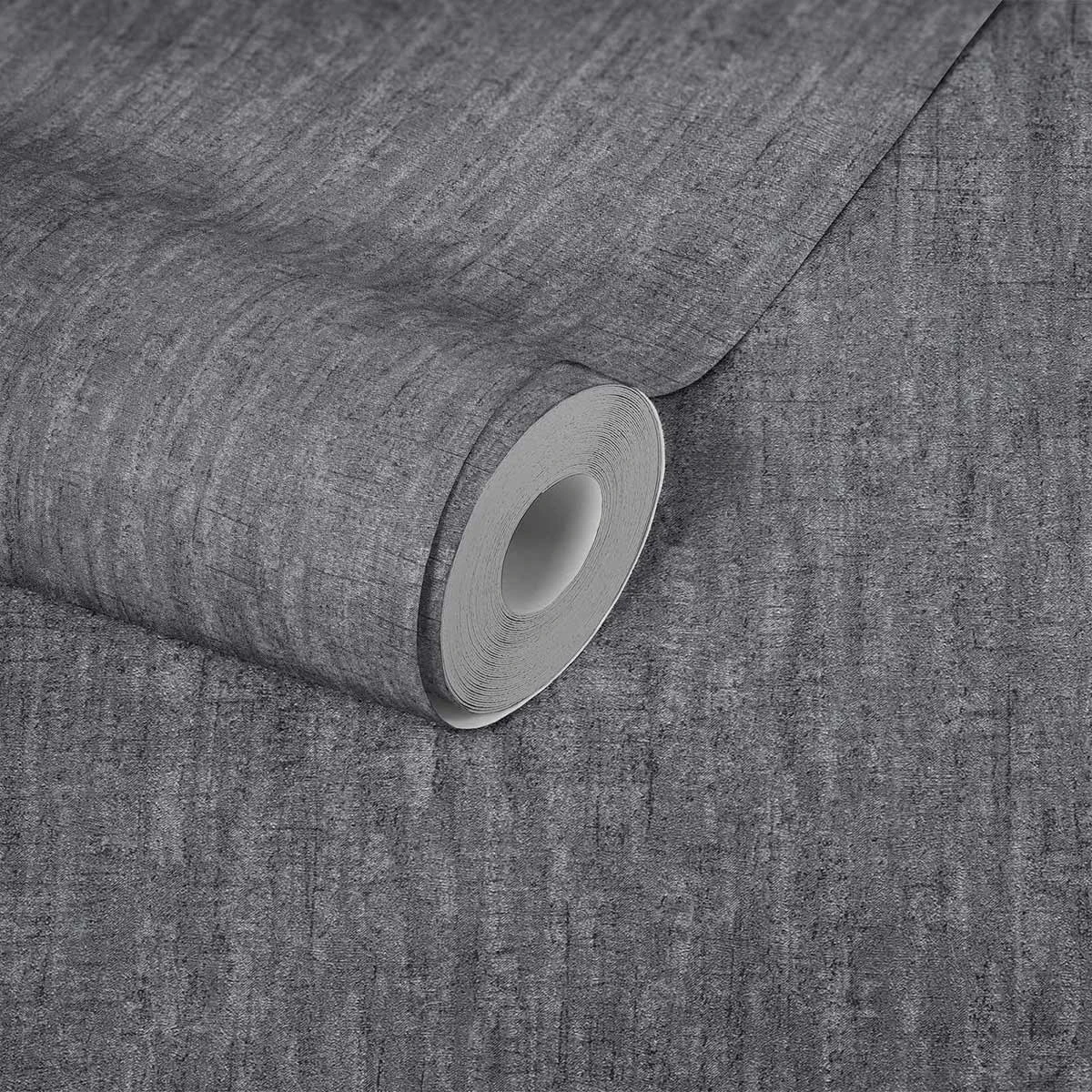 Tapete Vlies Uni Vintage Anthrazit Silber Glanz 38205-2 3 Tapete Vlies Uni Vintage Anthrazit Silber Glanz 38205-2