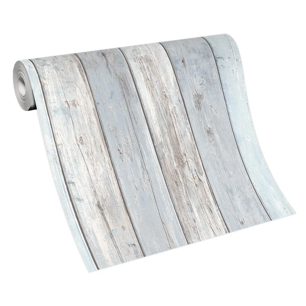 Tapete Vlies Vintage Holz-Optik Hellblau Grau 10200-10 4 Tapete Vlies Vintage Holz-Optik Hellblau Grau 10200-10 - Image 2