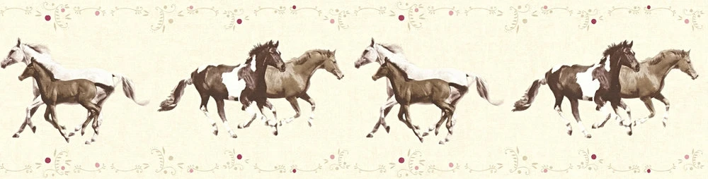 A.S. Creation Tapeten Borte Kinder Pferde Ponys Creme Braun 35838-2 3 A.S. Creation Tapeten Borte Kinder Pferde Ponys Creme Braun 35838-2