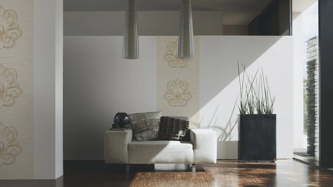 Tapeten Panel Architects Paper Barock Weiß Glanz 96983-3 4 Tapeten Panel Architects Paper Barock Weiß Glanz 96983-3 - Image 2