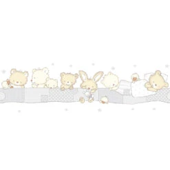 Tapetenborte Bordüre Tier Baby Beige 330396