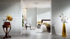 Versace Home Tapete Korallen Muscheln Blau Weiß 34496-3 -Dekor Verkauf Versace Home Tapete Korallen Muscheln blau weiss 1