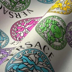 Versace Vliestapete 38610-1 Medusa Weiß Bunt -Dekor Verkauf Versace Vliestapete 38610 1 Medusa Weiss Bunt 63213726 2