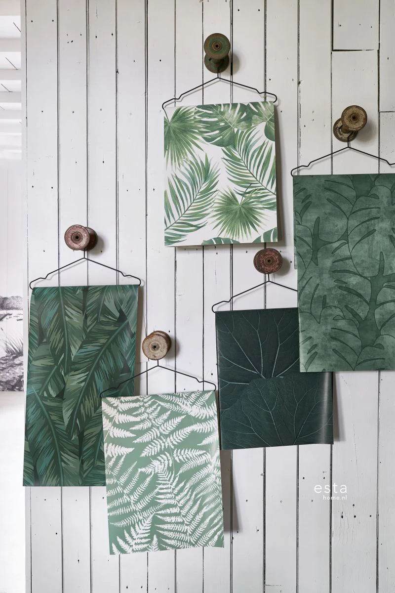 Dekor Verkauf -Dekor Verkauf Vliestapete Aquarell Blaetter dunkelgruen 139004 193251 1