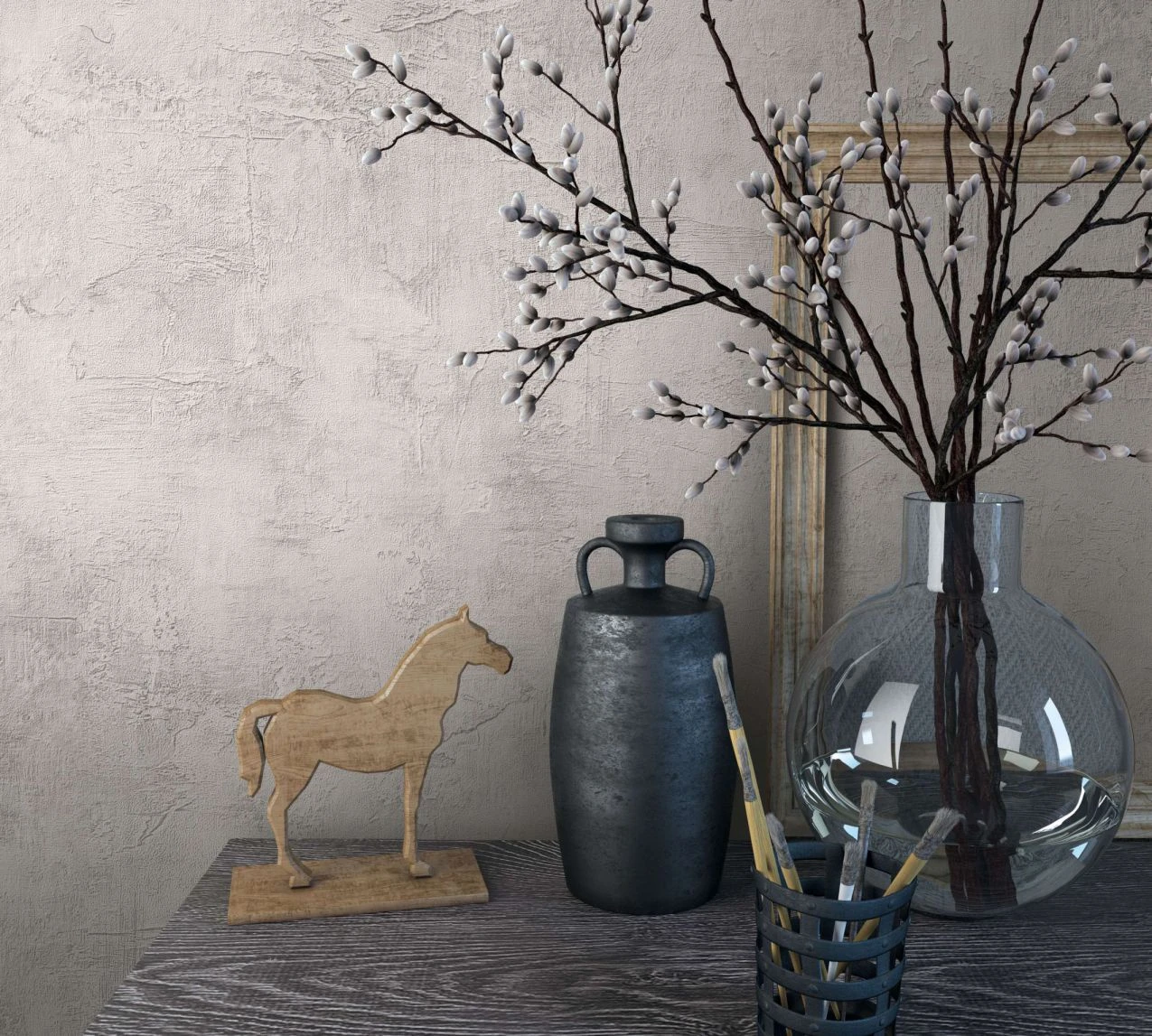 Vliestapete Beige Grau Uni Putz Optik Marburg 34186 5 Vliestapete Beige Grau Uni Putz Optik Marburg 34186 - Image 3