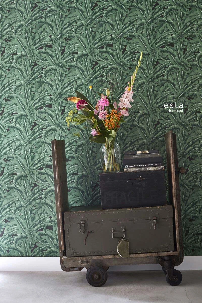 Vliestapete Dschungelwald Grün Schwarz 038985 4 Vliestapete Dschungelwald Grün Schwarz 038985 - Image 2