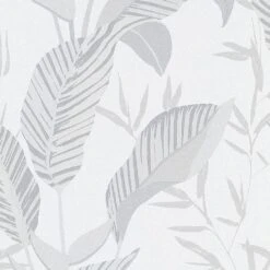 Vliestapete Elle Blattmuster Weiß Grau Silber 10332-10 -Dekor Verkauf Vliestapete Elle Blaetter Weiss Grau Silber 10332 10 63216403