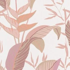 Vliestapete Elle Blattmuster Rosa Gold Metallic 10332-05 -Dekor Verkauf Vliestapete Elle Blaetter Weiss Rosa Gold Metallic 10332 05 63216401