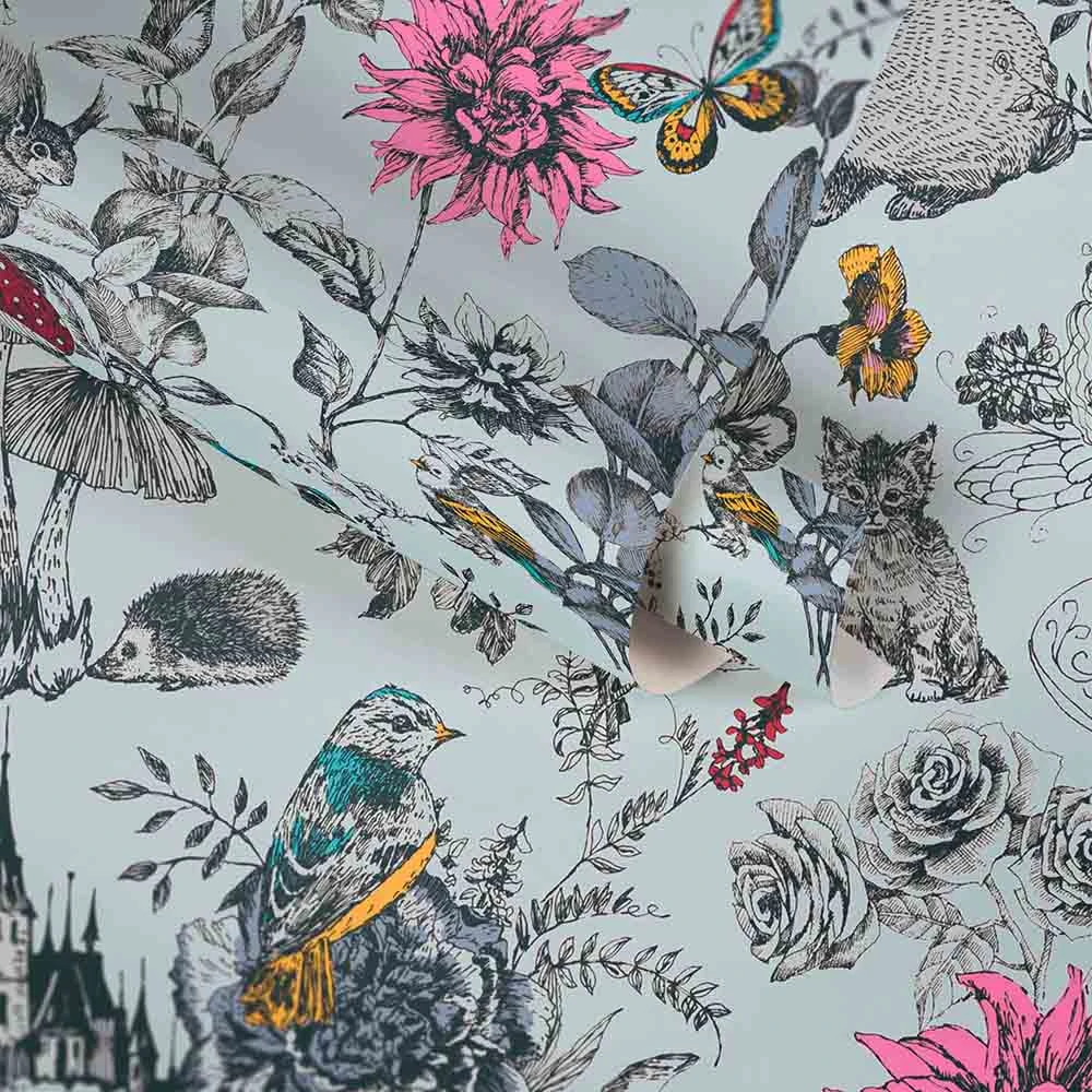 A.S. Creation Vliestapete Kinder Blumen Tiere Weiß Bunt 38120-1 4 A.S. Creation Vliestapete Kinder Blumen Tiere Weiß Bunt 38120-1 - Image 2