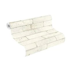 Tapete Vlies Stein-Optik Backstein Creme Hellgrau 446319 7 Tapete Vlies Stein-Optik Backstein Creme Hellgrau 446319 -Dekor Verkauf Vliestapete Rasch Backstein Used creme hellgrau 1